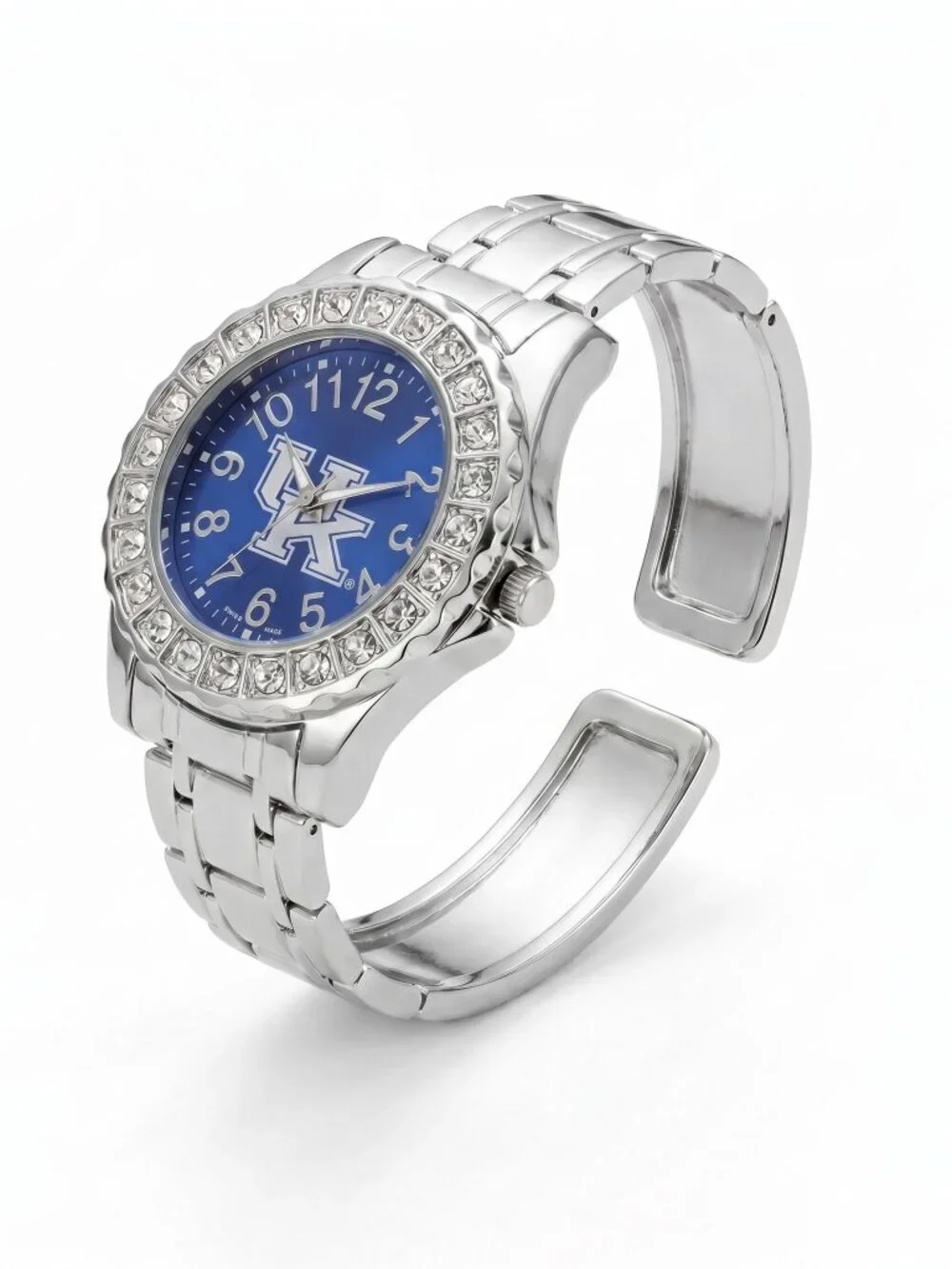 Kentucky Wildcats Women's Crystal Bezel Steel Watch